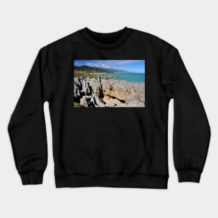 Nouvelle Zélande - Punakaiki, Les Pancakes Crewneck Sweatshirt